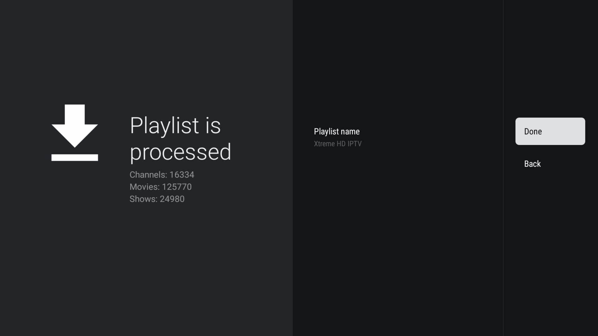 Naming the processed playlist in TiviMate